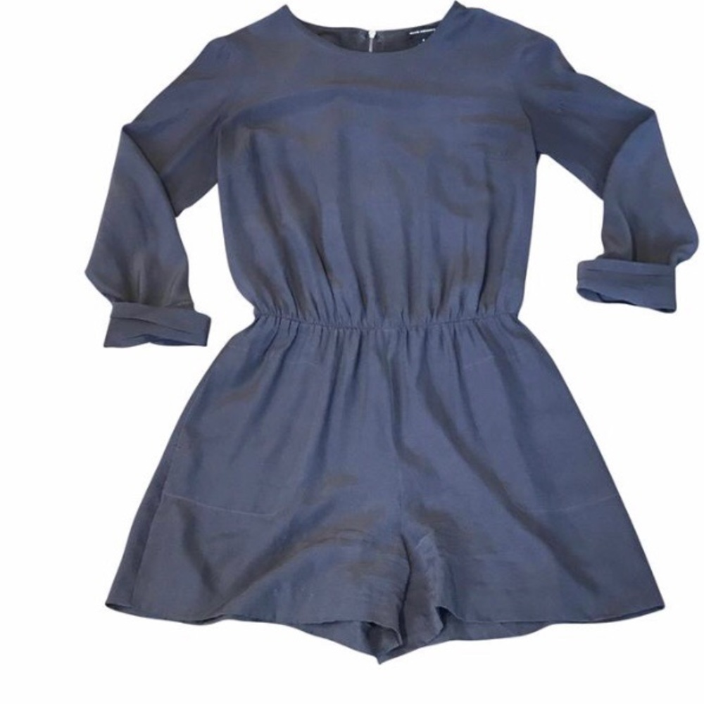 Club Monaco Gray Silk Romper